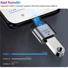 Foxyn FXN-TU01 USB 3.1 Type C  Otg Veri Laptop Telefon 10GBPS USB Adaptör Çevirici