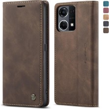 SZY Market Oppo Oppo 7 4g Için Flip Case Vintage Pu Deri Cüzdan Manyetik Kapatma (Yurt Dışından)