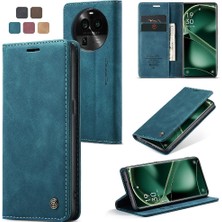 SZY Market Oppo Bulmak Için Flip Case X6 5g Vintage Pu Deri Cüzdan Kılıf Kart Yuvası (Yurt Dışından)