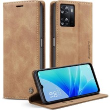 SZY Market Oppo Için Flip Case A57 4G/A77 4G/A77S Flip Folio Kitap Kılıf Kart Yuvası Pu (Yurt Dışından)