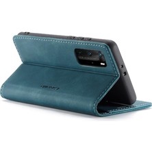 SZY Market Huawei P40 Pro Flip Folio Kitap Kılıf Için Flip Case Kart Yuvası Kickstand Pu (Yurt Dışından)