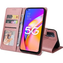 SZY Market Oppo A93 5g Premium Deri Üç Kart Yuvaları Kickstand 4 Için Flip Case (Yurt Dışından)