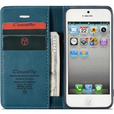 SZY Market Iphone 5s Için Flip Case Vintage Pu Deri Cüzdan Flip Folio Kitap Manyetik (Yurt Dışından)