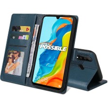 SZY Market Huawei P30 Lite Premium Deri Kickstand 4 Köşe Üç Için Flip Case (Yurt Dışından)