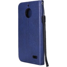 SZY Market Motorola Moto E4 Için Kart Yuvası ile Flip Case Iş Cüzdan Telefon Kılıfı (Yurt Dışından)