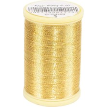 Anchor Çapa 03NO Makine Simi 10 Gram Küçük Makara - Makine Nakış Ipi Metalik 3 Numara Altın Rengi
