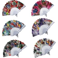 Yelpaze  Şık Serinletici 877-7 Yaldızlı Yelpaze