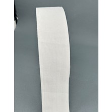Paşateks Since 1995 6 cm Örme Lastik-Beyaz-5 Metre