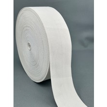 Paşateks Since 1995 6 cm Örme Lastik-Beyaz-5 Metre