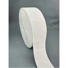 Paşateks Since 1995 6 cm Örme Lastik-Beyaz-5 Metre