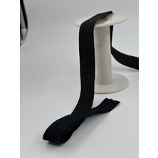 2 cm Katlanır Lastik Parlak Siyah-5 Metre