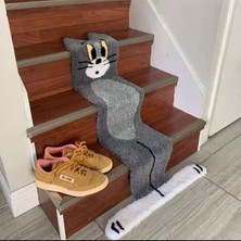 Bukongjun Karikatür Tom Cat Halı Merdiven Halısı (Yurt Dışından)