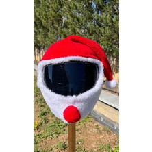 Jiekai Kask Peluşu Kask Kılıfı Noel Baba Kask Kılıfı Noel Baba Kask Peluşu Yıkanabilir