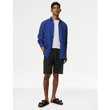 Marks & Spencer Regular Fit Keten Şort