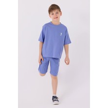 U.S. Polo Assn. Erkek Çocuk Lavanta Bermuda Takımı