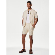 Marks & Spencer Regular Fit Keten Şort