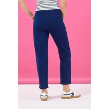 Vena Kadın Marla Dark Blue Yüksek Bel Slouchy Jean Pantolon