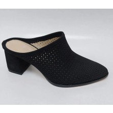 Bags Shoes Nish N338 Kadın Hakiki Deri Burnu Kapalı Topuklu Terlik