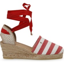 Bags Shoes Nine West Epolan Kadın Dolgu Jüt Taban Kanvas Ayakkabı