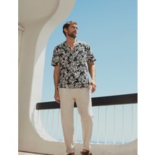 Marks & Spencer Regular Fit Kısa Kollu Keten Gömlek