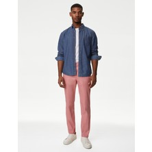 Marks & Spencer Regular Fit Hafif Dokulu Chino Pantolon