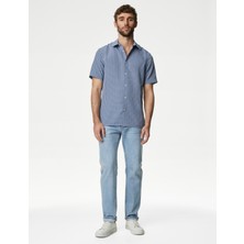 Marks & Spencer Regular Fit Kısa Kollu Desenli Gömlek