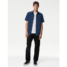 Marks & Spencer Regular Fit Kısa Kollu Desenli Gömlek