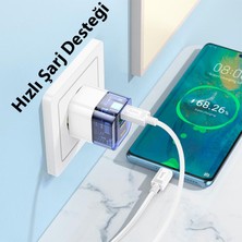 Hoco C131A Platinum PD30W+QC3.0 Girişli Hızlı Şarj Başlığı ve Type-C To Type-C Kablo