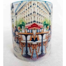 Mugs And Love Kahve Keyfii Vintage Baskı Büyük Boy Kupa