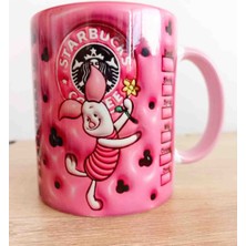 Mugs And Love Piglett 3D Baskı Büyük Boy Kupa