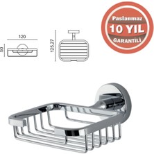 Çelik Banyo KR10-017 Montajlı Tel Sabunluk