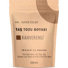 Hikwo Hw - Toz Boya - Taş Tozu Boyası - Hobi Harcı Boyası - Mum Boyası 100 gr - Kahverengi