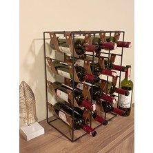 Gogka Wine Rack Drink Stand 12 Li Şaraplık Dekoratif Metal Şaraplık Standı