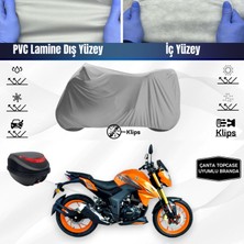 Ultra Shop Arora Ars 200 Motosiklet Branda Top Case Çanta Uyumlu Su Geçirmez Motor Branda