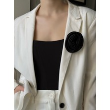 Chance Gift Elegant Iğneli Yaka Çiçeği Kumaş Çiçek Broş Kumaş Yaka Gülü Ceket Elbise Şapka Için Şık Aksesuar