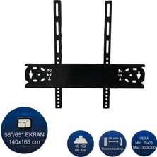 Hedyex 55" - 65" Tv Duvar Askı Aparatı Kilitli YMN-5565