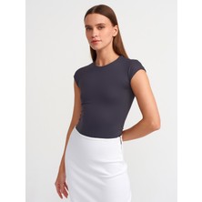 Dilvin 30856 Poliamid T-Shirt-Antrasit