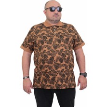 Moc Grande Mocgrande Erkek Büyük Beden Polo Yaka T-Shirt Hawai 24455 Vizon
