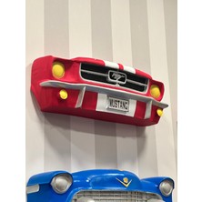 İki Cadı Tasarım Iki Cadı Tasarım, Ford Mustang Kırmızı Duvar Dekor Ürünü, Duvar Panosu