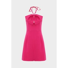 Açelya Okcu Premium Fiyonk Detaylı Straplez Kadın Şort Tulum