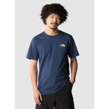 The North Face Lacivert Erkek Bisiklet Yaka Baskılı T-Shirt NF0A89538K21_M S/s Nse Graphıc Tee