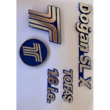 Parçafix Tofas Uyumlu Dogan Slx Ön Panjur Bagaj Arma Yazi Takim 5 Adet 504599069