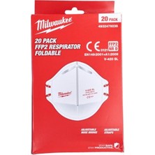 Milwaukee Fpp2 Solunum Maskesi (Katlanabilir) 20'li Paket T4932479238