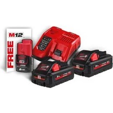 Milwaukee M18 HNRG-302 Akü+Şarj Cihazı Paket T4933471071