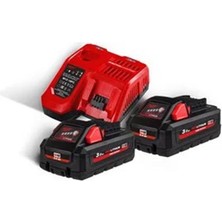 Milwaukee M18 HNRG-302 Akü+Şarj Cihazı Paket T4933471071