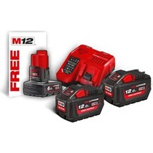 Milwaukee M18 HNRG-122 Akü+Şarj Cihazı Paket T4933464261