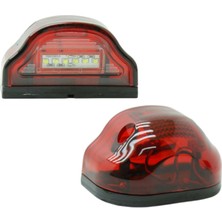 Parçafix Plaka Kobra Lamba 6 LED Kirmizi Plaka 504633911