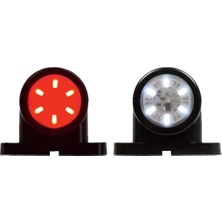 Parçafix Mini Star Lamba 12 Ledli 5cm 12-24V Kirmizi Beyaz 504632274