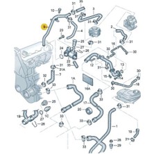 Parçafix Motor Su Borusu Passat A4 A6 97-2000 504589603