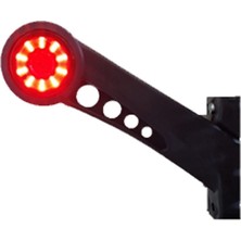 Parçafix Boynuz Lamba Uzun Lensli Cam 20 Ledli 19CM Kirmizi Beyaz 24V 504632101